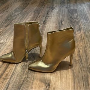 Gold Heel Booties